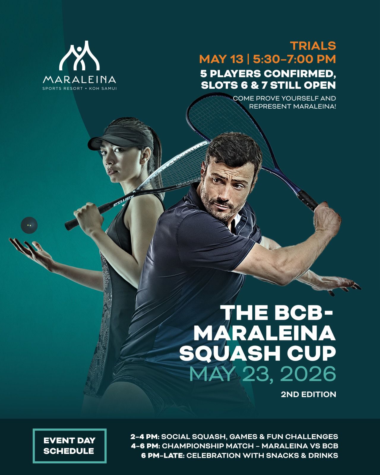 Squash Cup trials 13 May 26